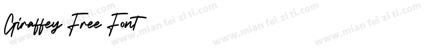 Giraffey Free Font字体转换